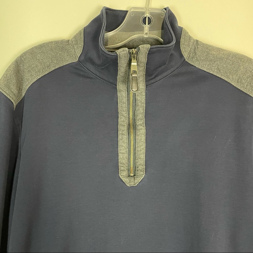 Banana Republic T-shirt Sweater Sweatshirt Luxury Touch Medium Zip Blue Long S - Picture 5 of 10